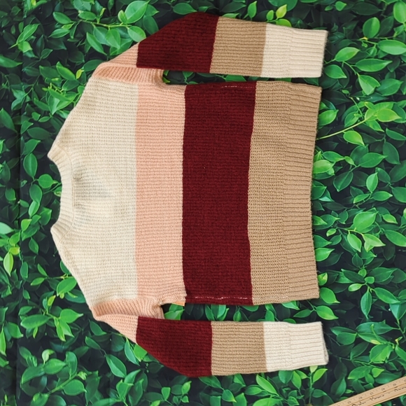 NWT Women's Medium Striped Academia Style Sweater from Almost Famous - Picture 4 of 12